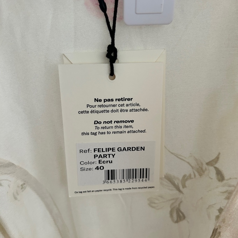 NWT Rouje Felipe Garden Party Garden Party
Ecru - Picture 6 of 10